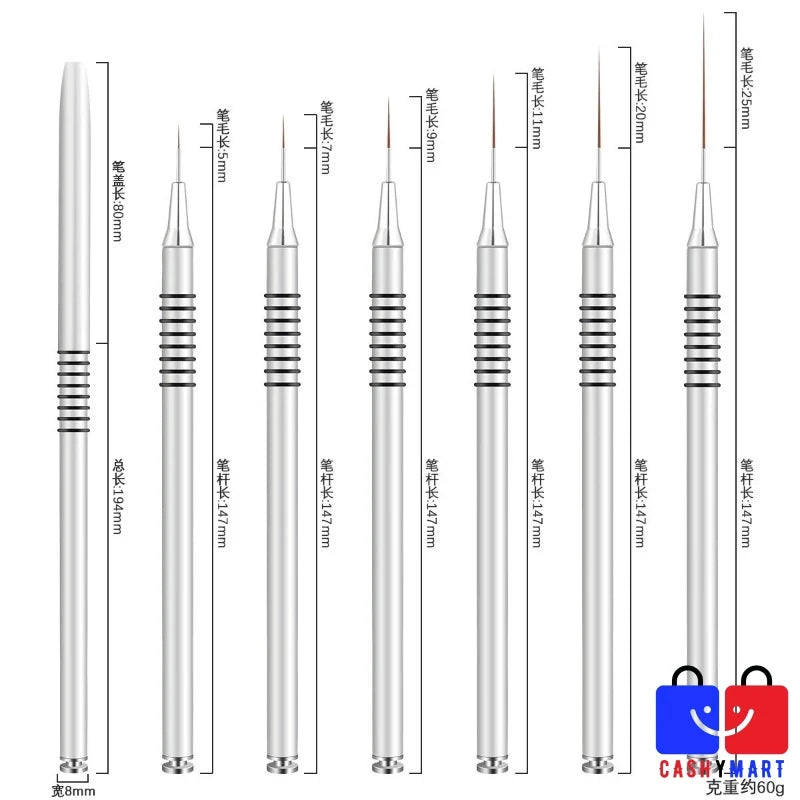 Precision Nail Art Liner Brushes