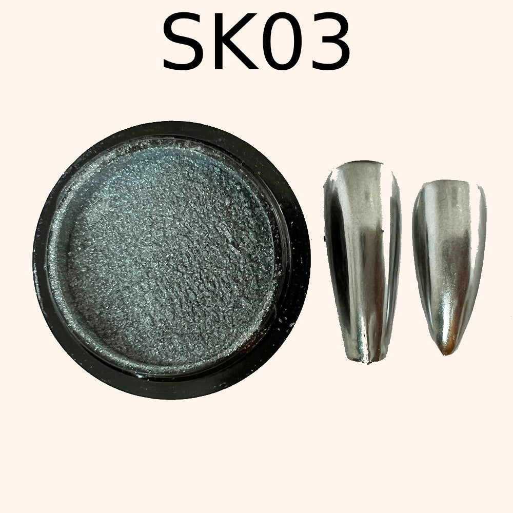 Chrome Mirror Effect Powder Pearl “Kvadrat”