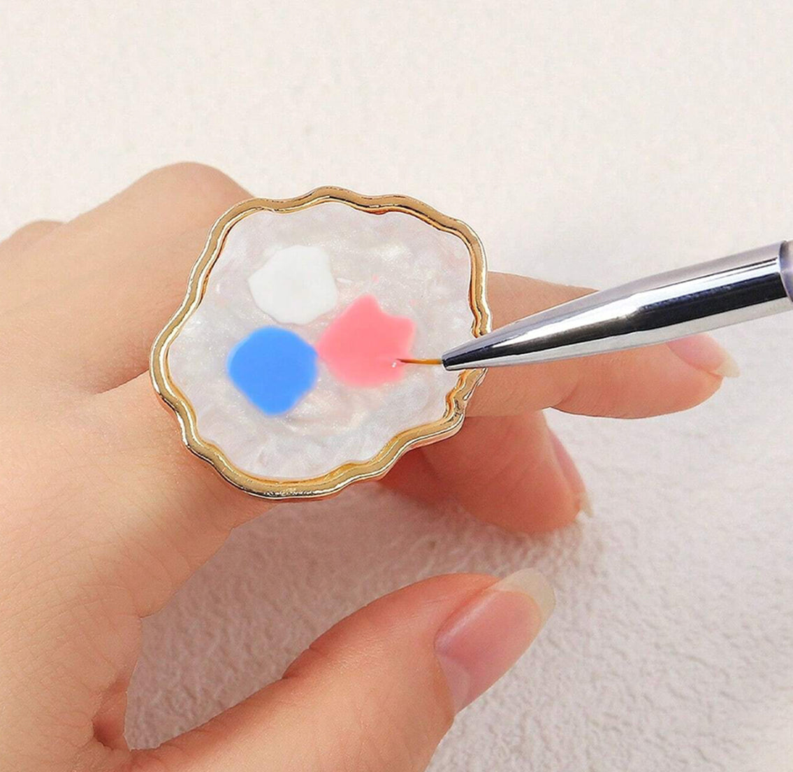 Marble Ring Nail Art Mixing Palette