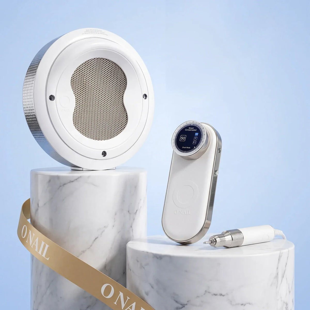 O NAIL - Nail Drill & Dust Collector Bundle White