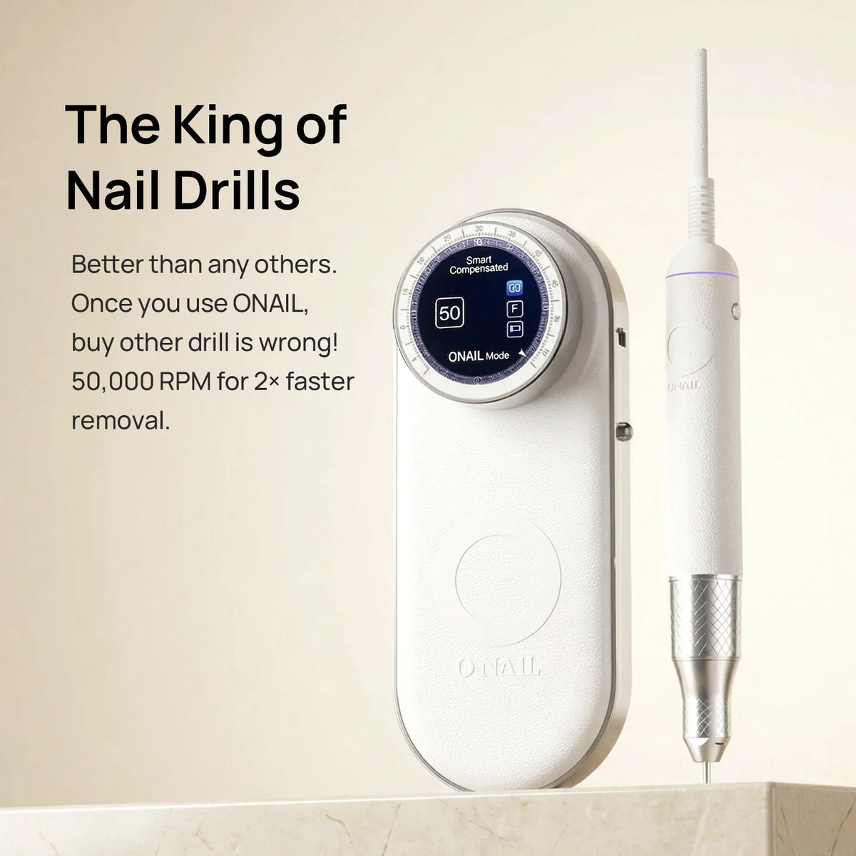 O NAIL - Nail Drill Pro Max (1 Handpiece), White