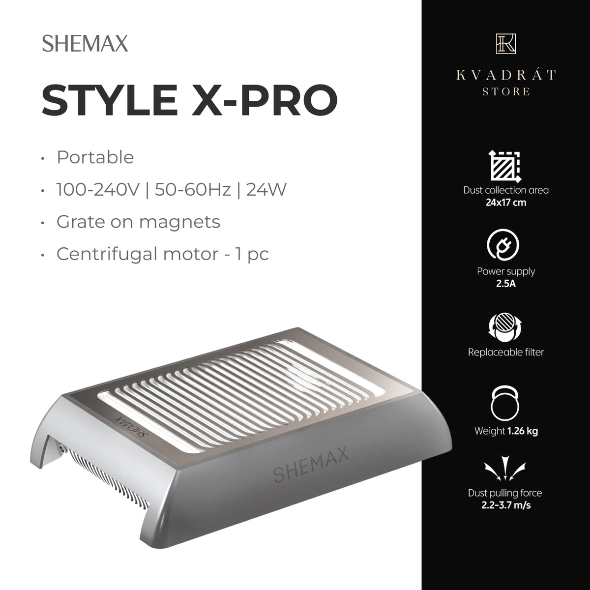 SHEMAX Style X-Pro Pink Nail Dust Collector
